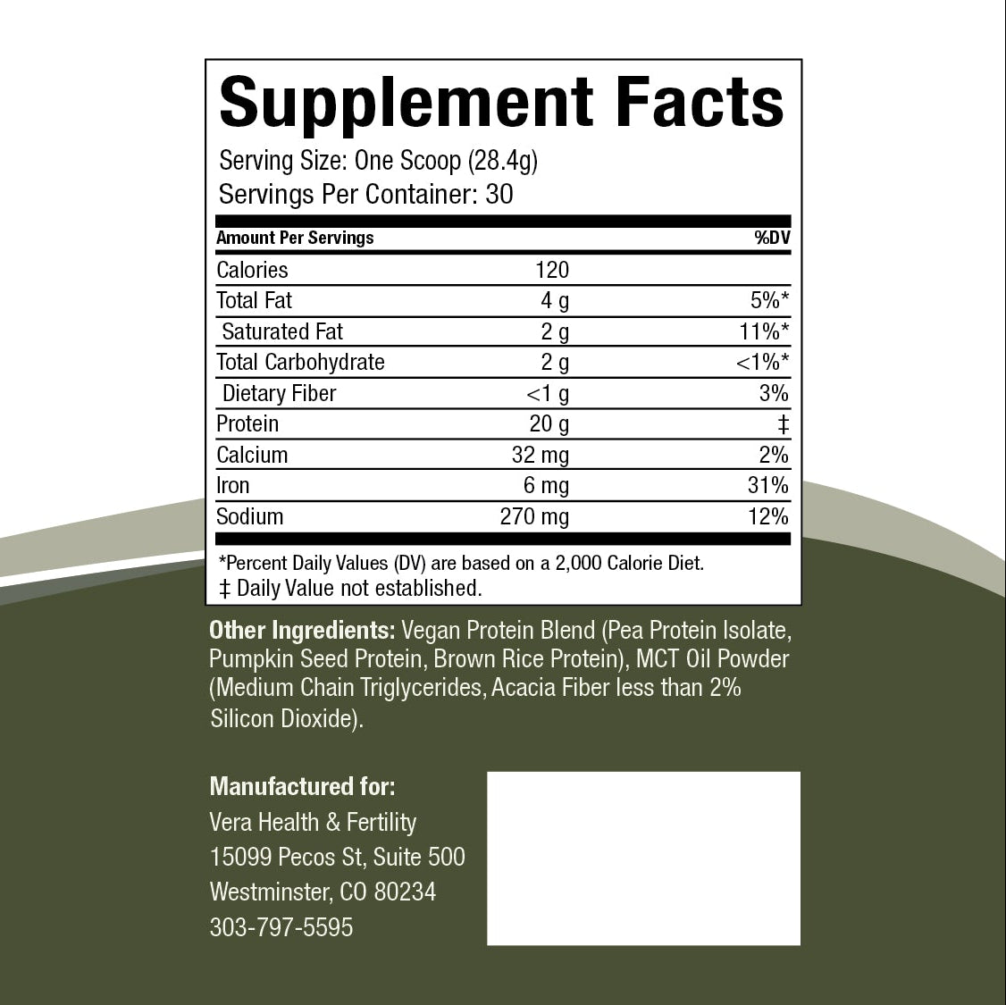 Vera Ultra Clean Protein Powder